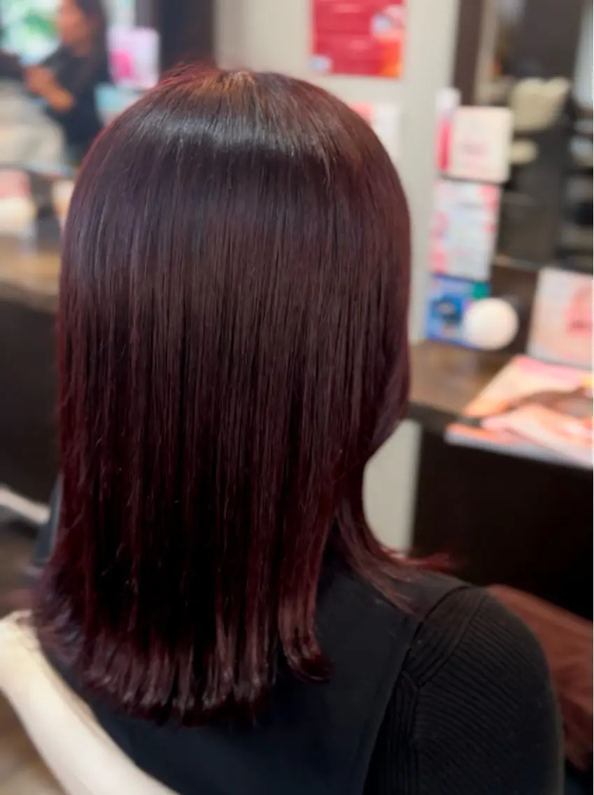 ミディアム カラー 小林 那奈のヘアスタイル