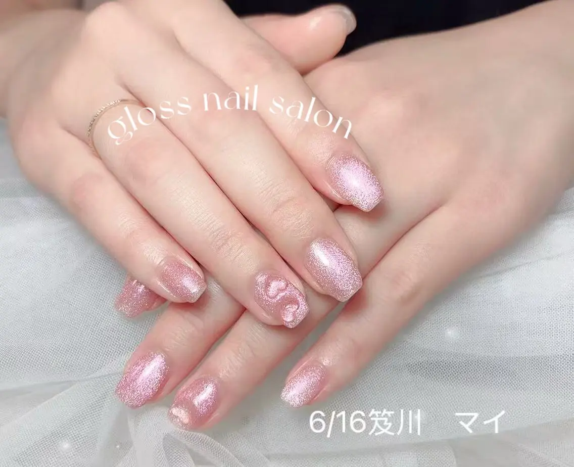 ネイル ハンドネイル ゆり🌷 gloss nailのネイルデザイン