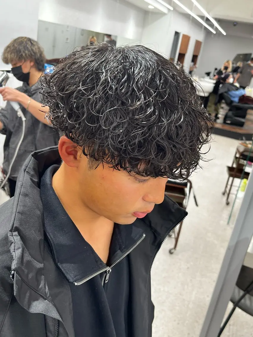 パーマ メンズ カット パーマ 🍐シャドウパーマ メンズ特化/守岡🍐のヘアスタイル