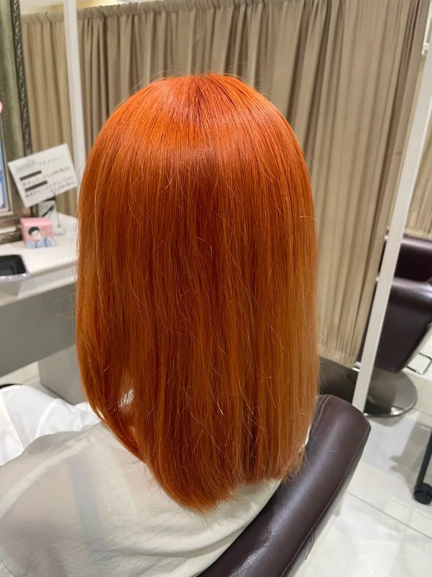 セミロング カラー 前田 夏実/メンズカットのヘアスタイル