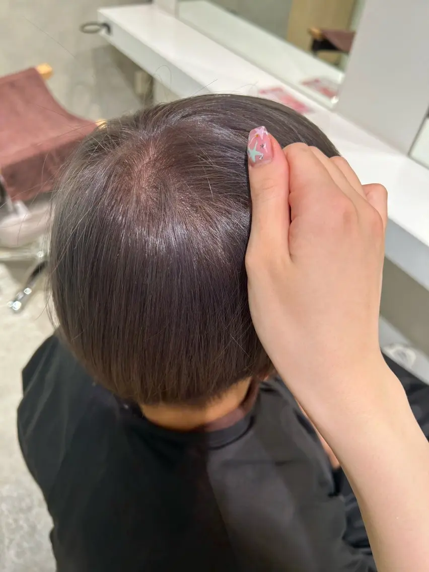 カラー ブリーチ ヘアカラー 結衣/ 無料カットモデル🎀のヘアスタイル