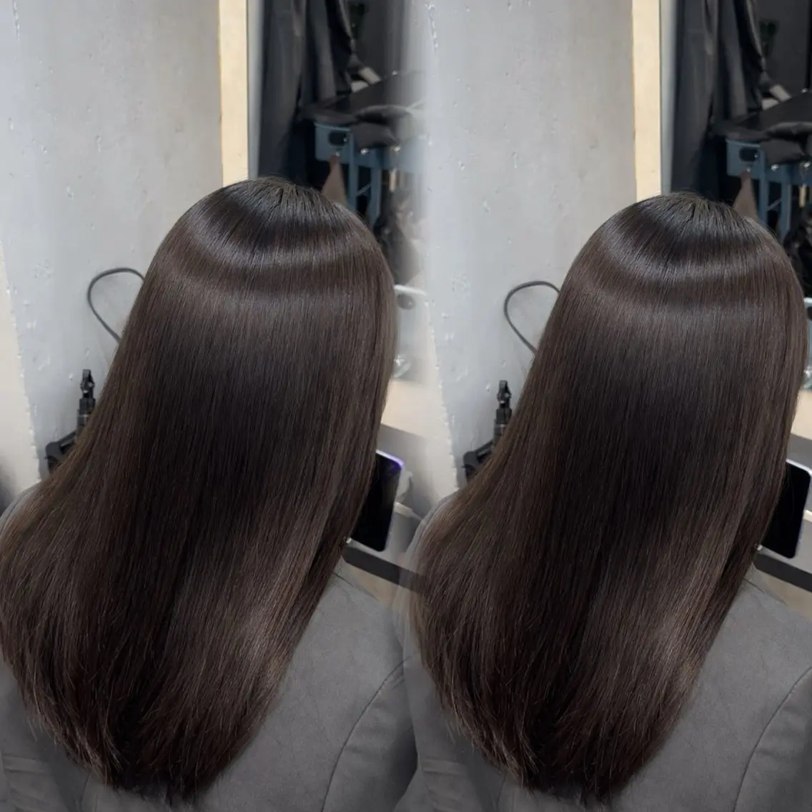 ロング カラー ヘアアレンジ カット 縮毛矯正 トリートメント 新宿 /髪質改善/ レイヤー/ヒュウガのヘアスタイル