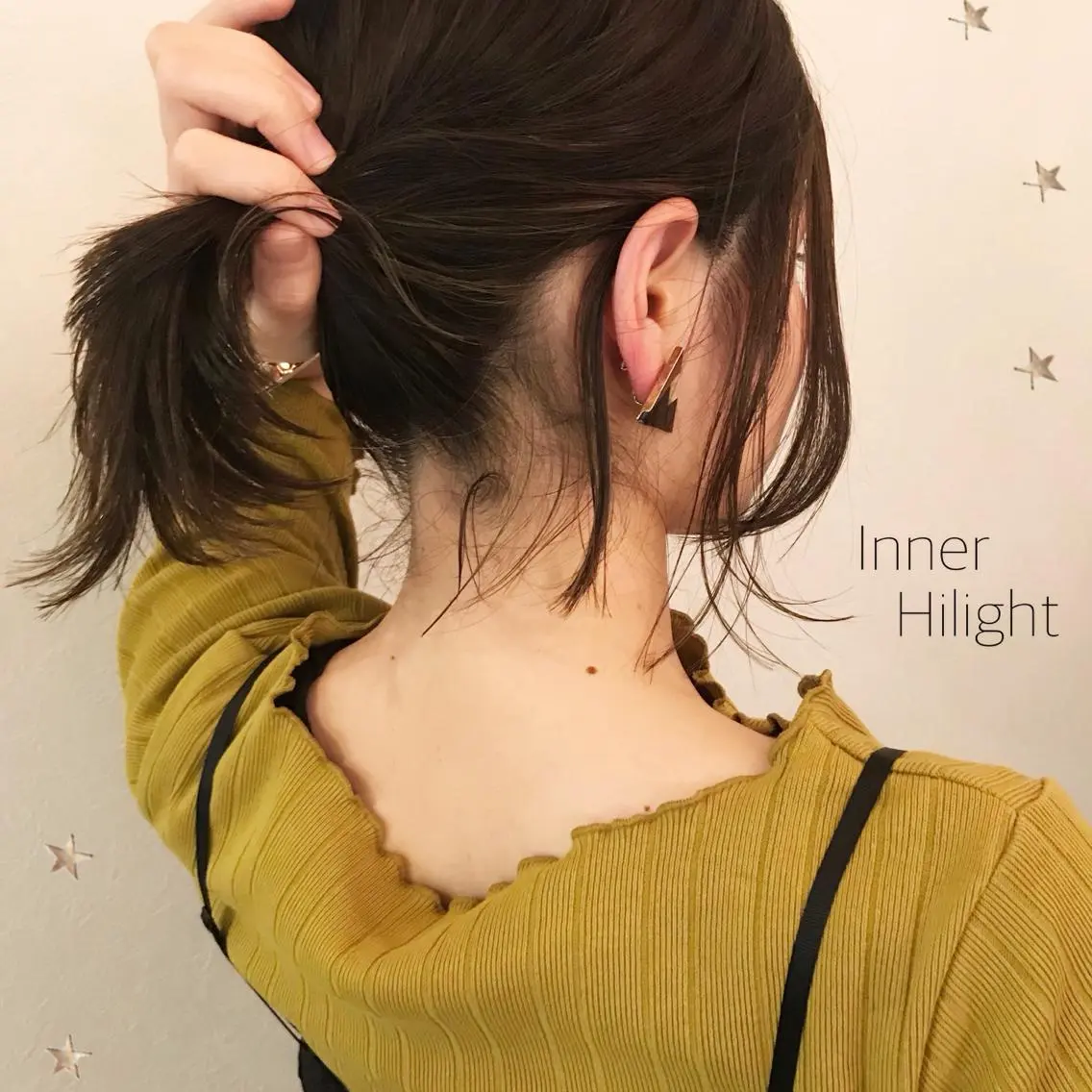 ミディアム カラー 市川 千夏のヘアスタイル