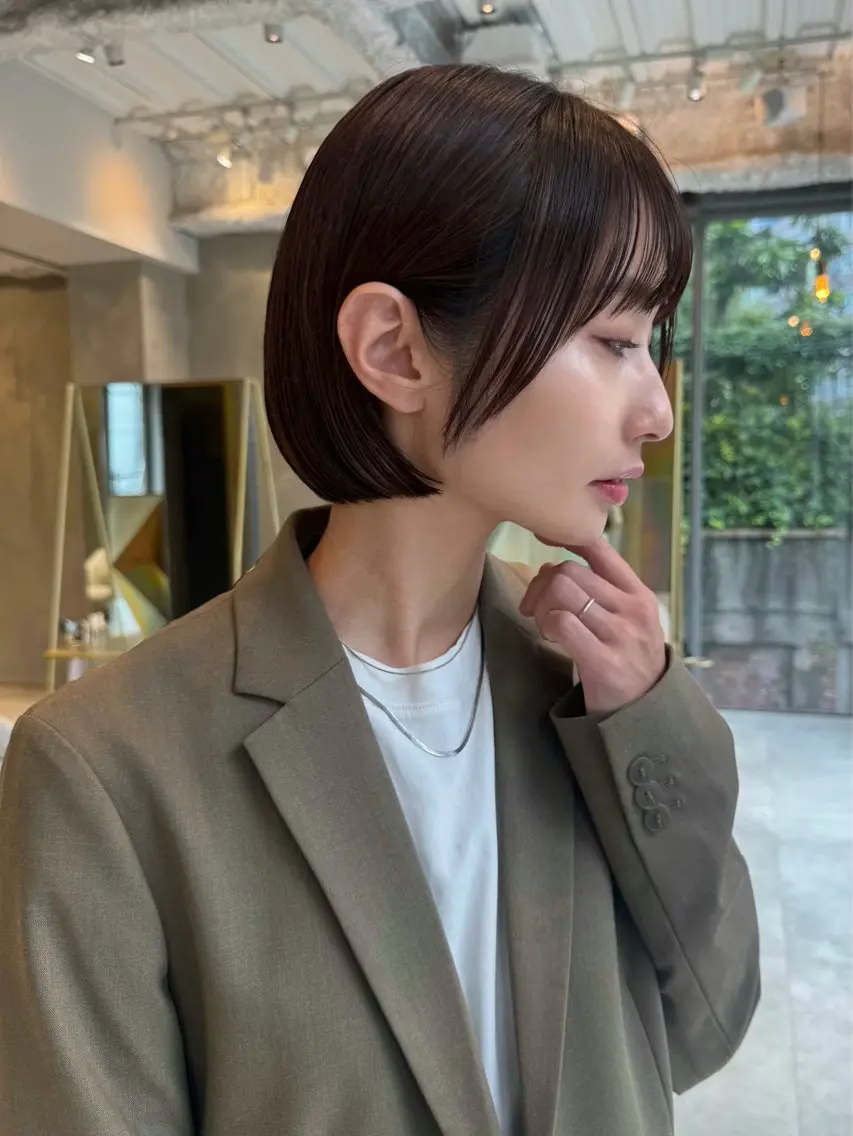 ショート カット 似合わせボブ/ 大人ボブ🩵しおのヘアスタイル