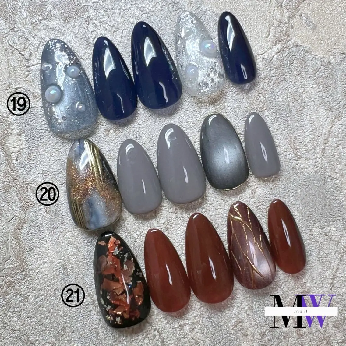 ネイル アートネイル ハンドネイル MW .nailのネイルデザイン