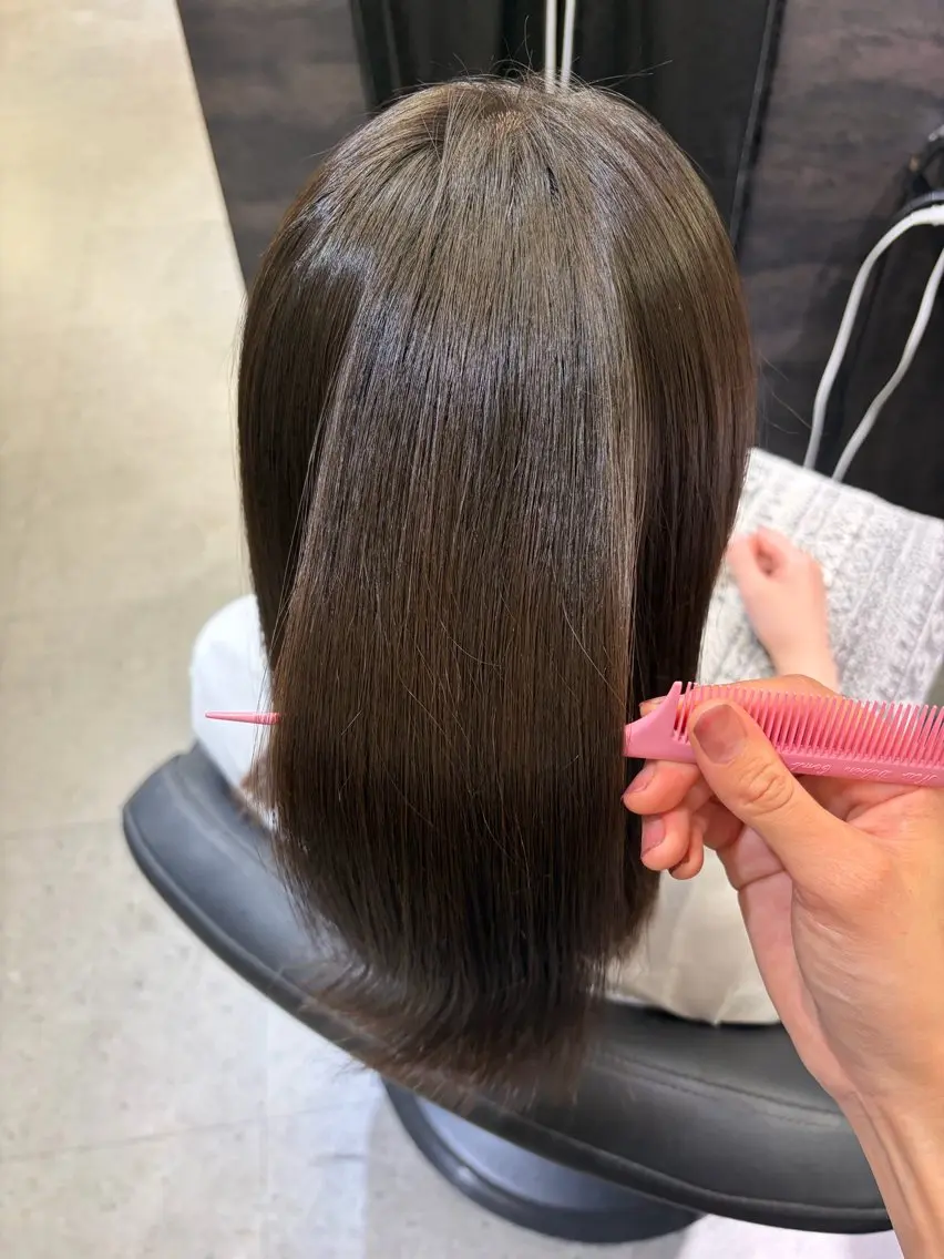 ロング カラー 縮毛矯正 TheEct💠 マナミのヘアスタイル