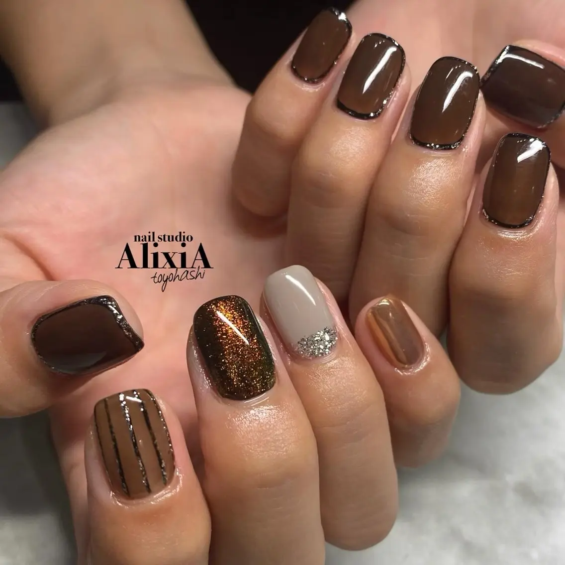 ネイル ハンドネイル AlixiA ゆみのネイルデザイン