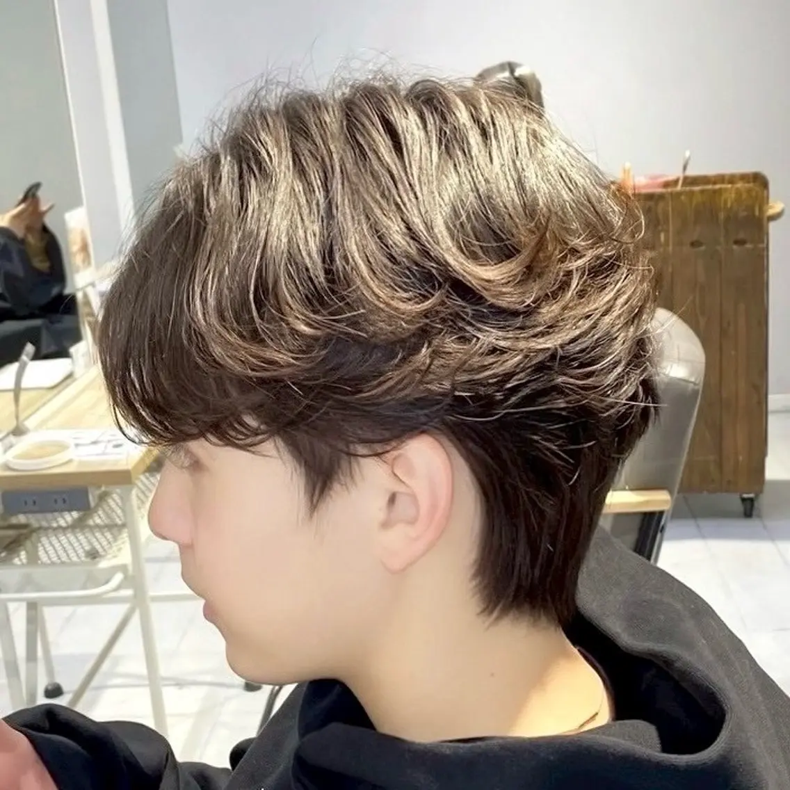 ショート パーマ メンズ カット パーマ メンズカット/ニュア ンスパーマkaitoのヘアスタイル