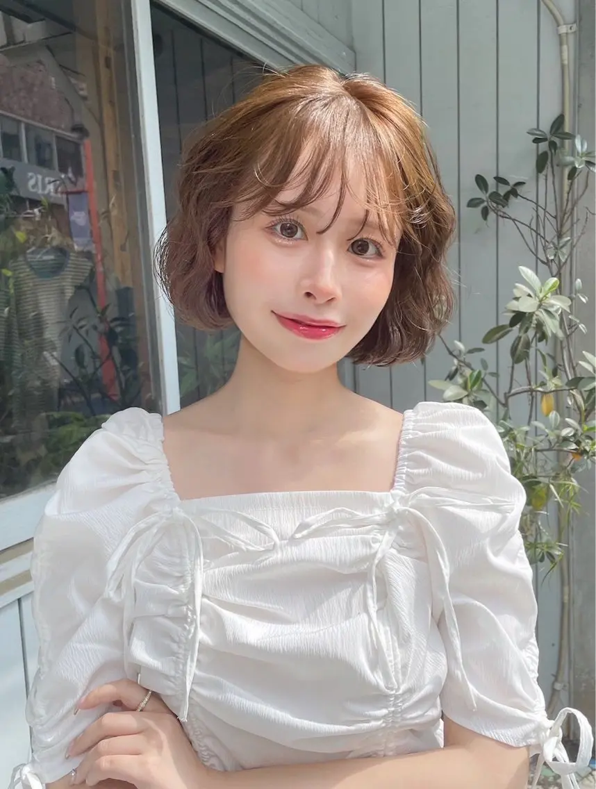 ショート カラー 🩵レイヤー/ショー ト/🫧harukaのヘアスタイル