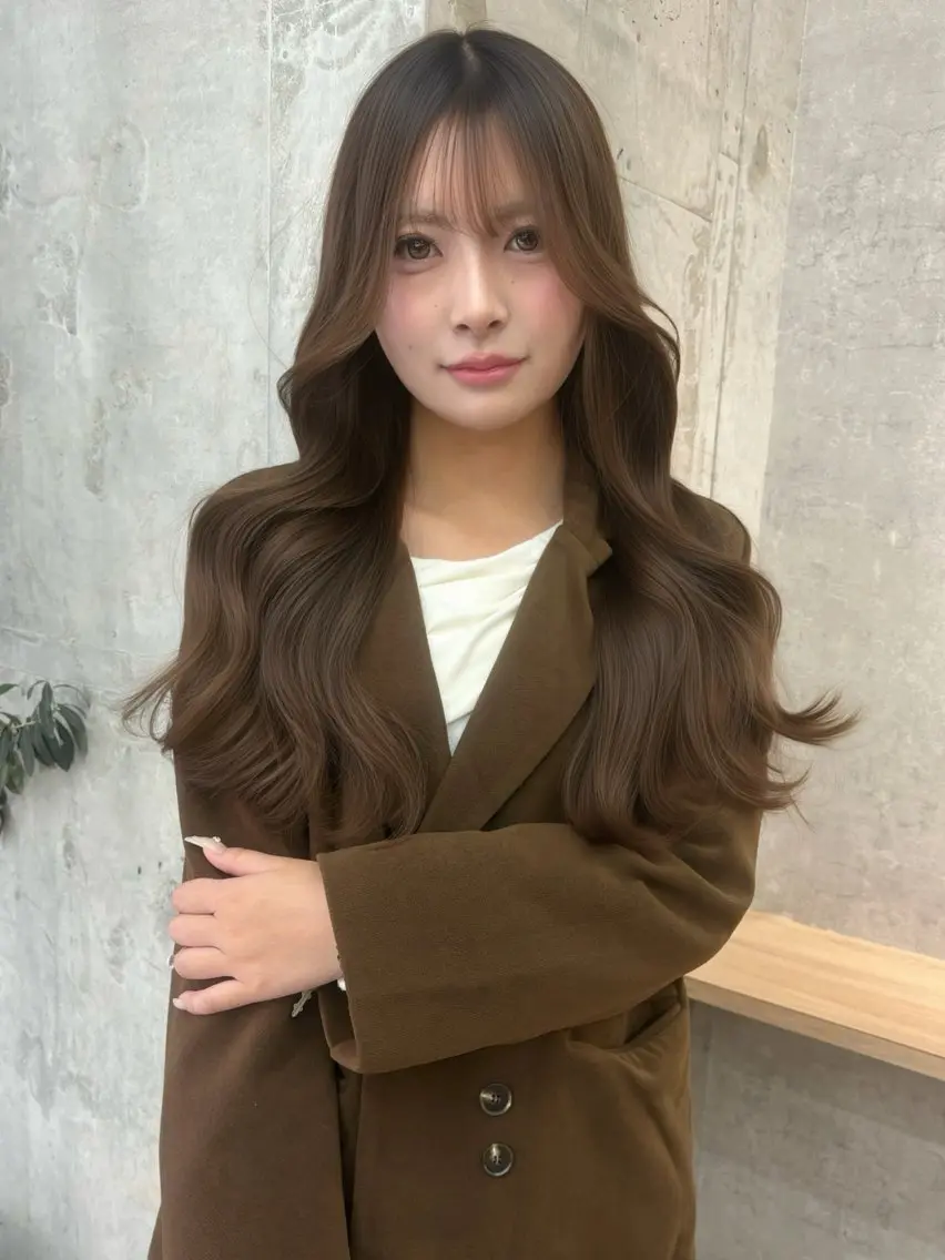 【🎀人気No.1🎀⠀】似合わせカット＋ブリーチなしダブルカラー＋TR  ¥12500《レイヤー・ブリーチなしカラー》の写真