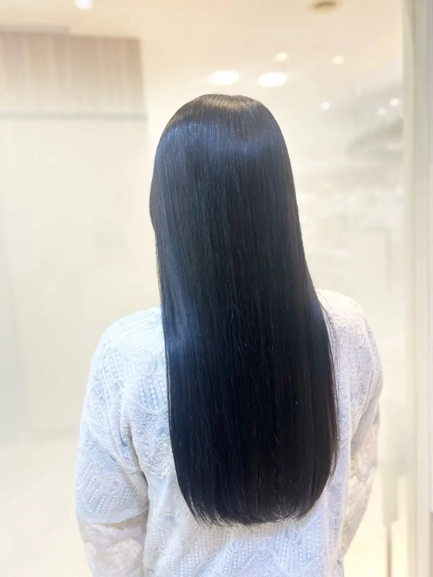 ロング パーマ 縮毛矯正/髪質改善/ 艶髪ササキナツミのヘアスタイル