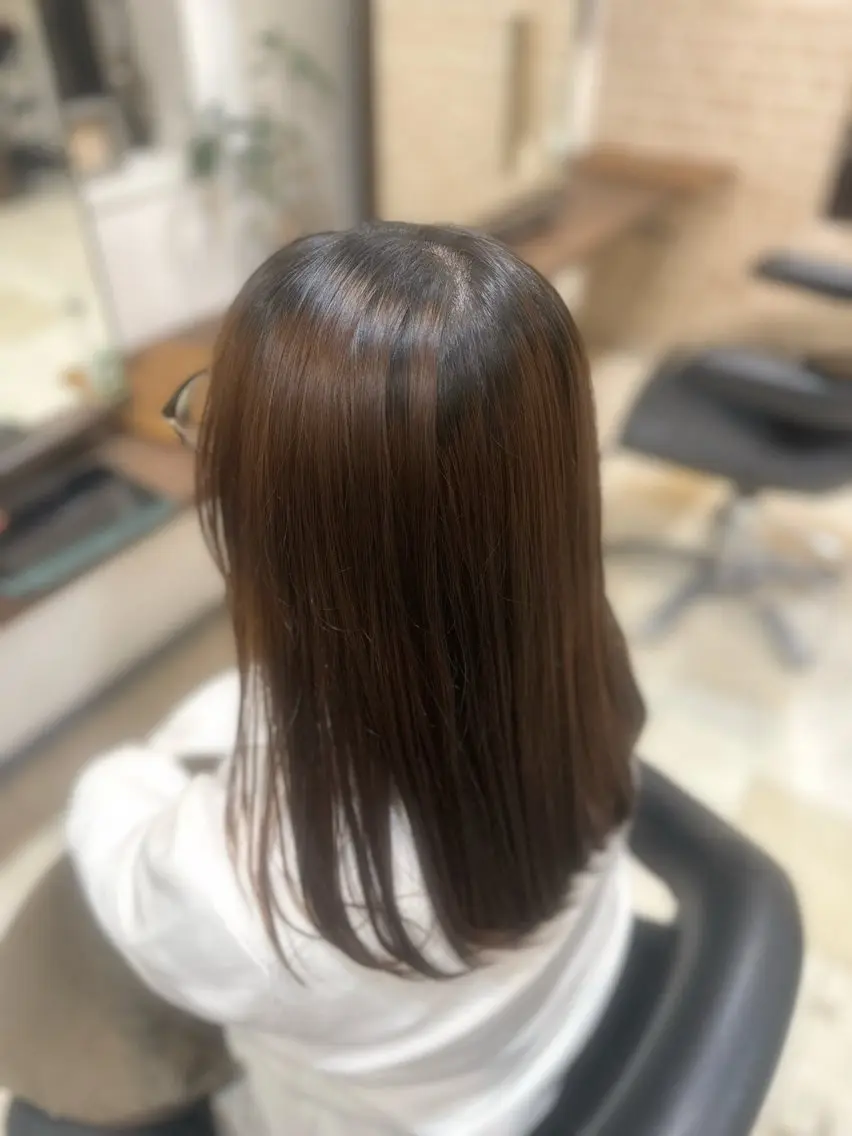 ¥7000（現金支払いのみ）縮毛矯正＋水素トリートメント4STEPの写真