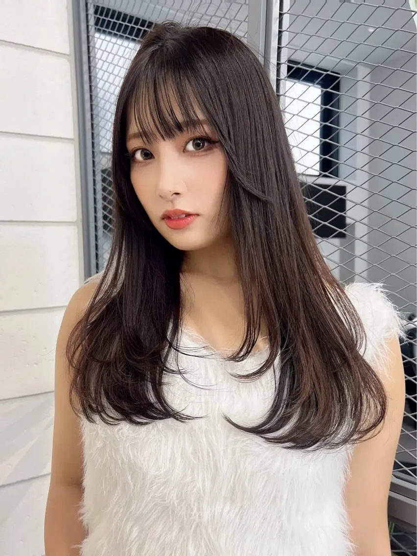 ロング カラー レイヤーカット カット トリートメント 似合わせレイヤー 髪質改善/柴木琴愛のヘアスタイル
