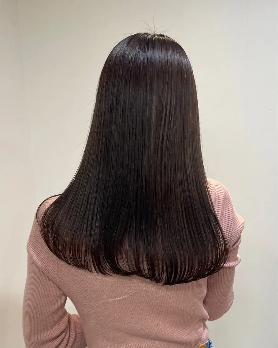 ミディアム カラー パーマ カット ヘアカラー トリートメント 表参道🌿赤み消し カラー/チナツのヘアスタイル