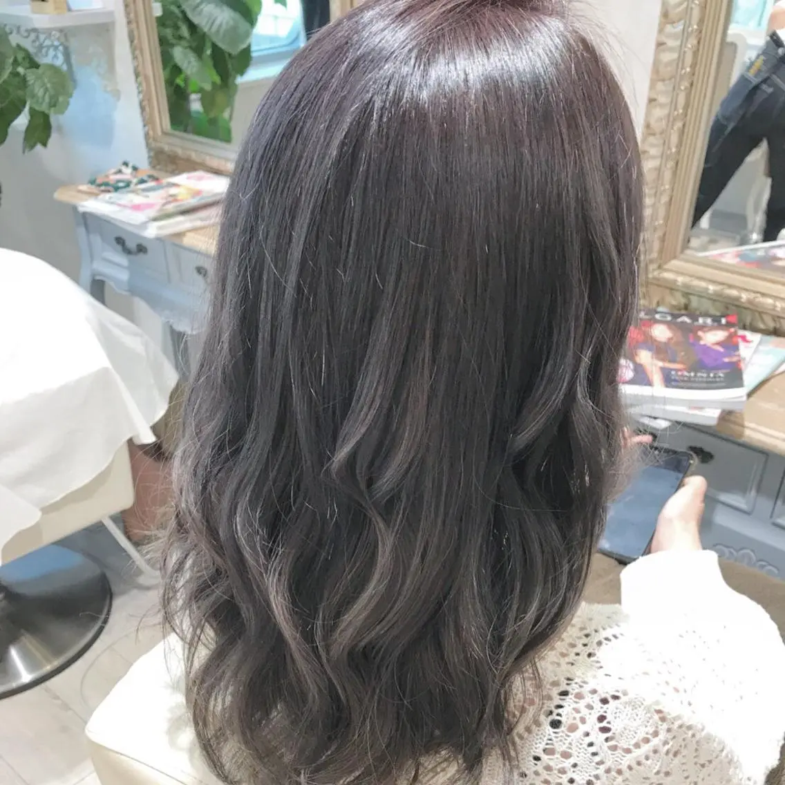ロング カラー ラベンダーカラー color coutureのヘアスタイル