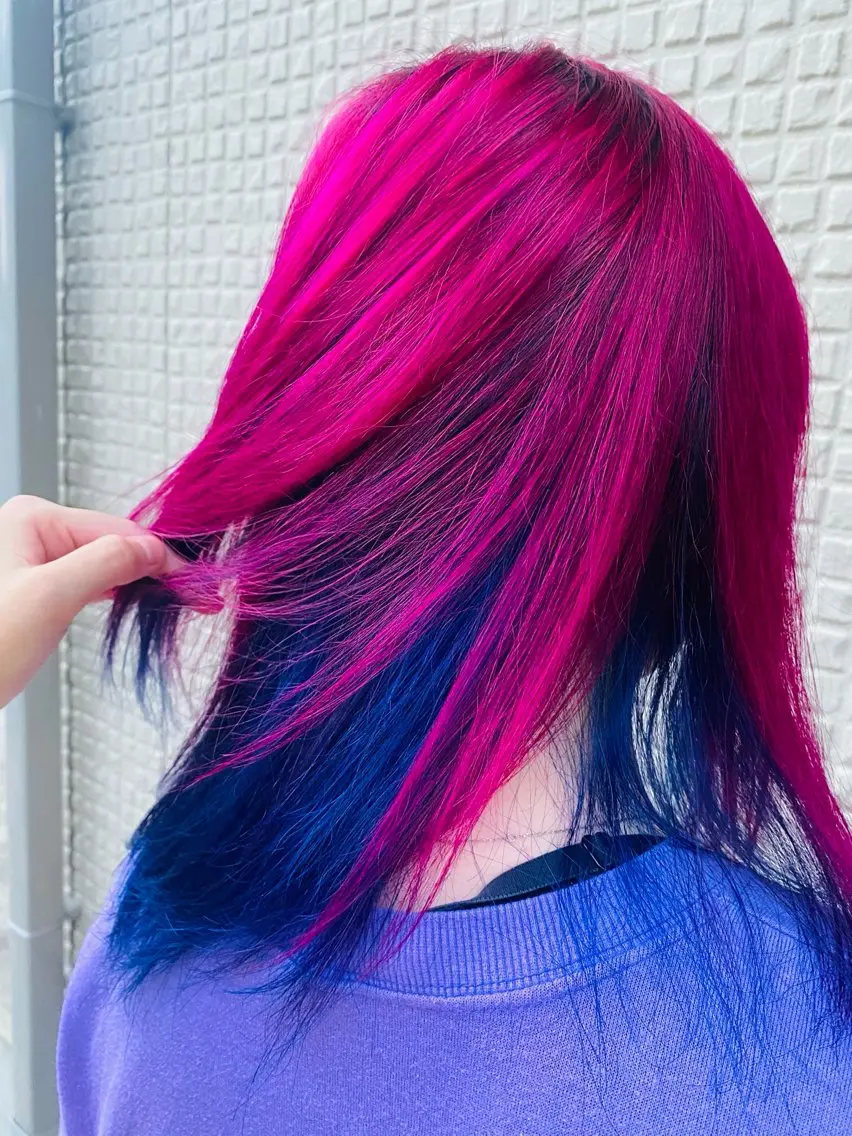 ミディアム カラー メンズパーマ・ カット モリヤ🌺のヘアスタイル