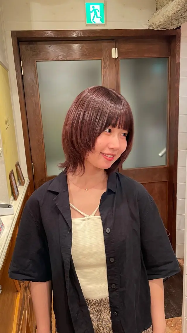 ショート 縮毛矯正/レイヤー/ ボブ♡Natsukiのヘアスタイル