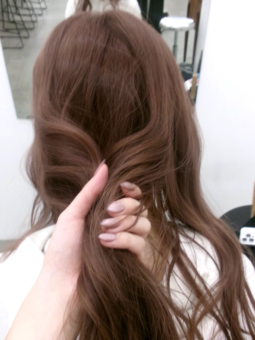 ロング カラー ブラウンカラー ピンクカラー ピンクブラウン FUJI/ ブリーチ大募集💖のヘアスタイル
