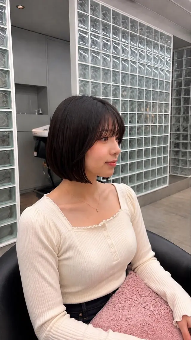 ショート カット 縮毛矯正 トリートメント 🦋韓国風レイヤー/ 艶髪矯正🦋凛太郎のヘアスタイル