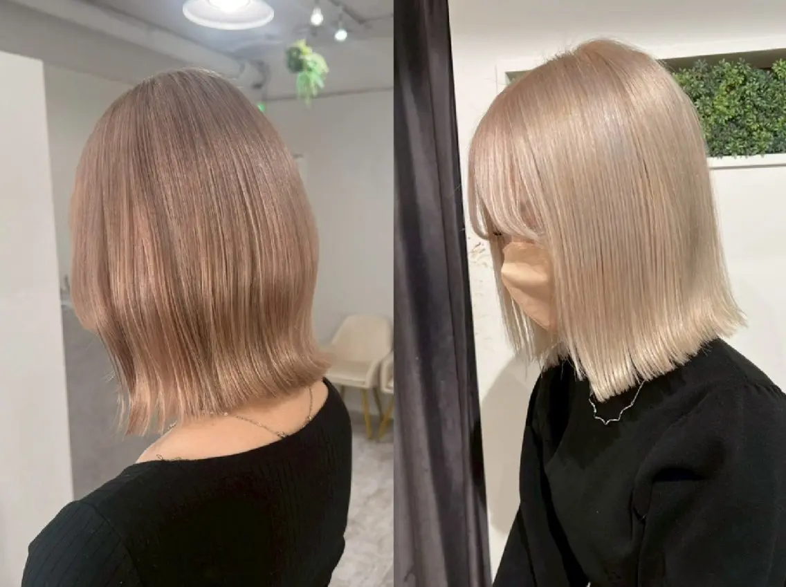 ショート ヘアカラー トリートメント piLLon 心斎橋のヘアスタイル