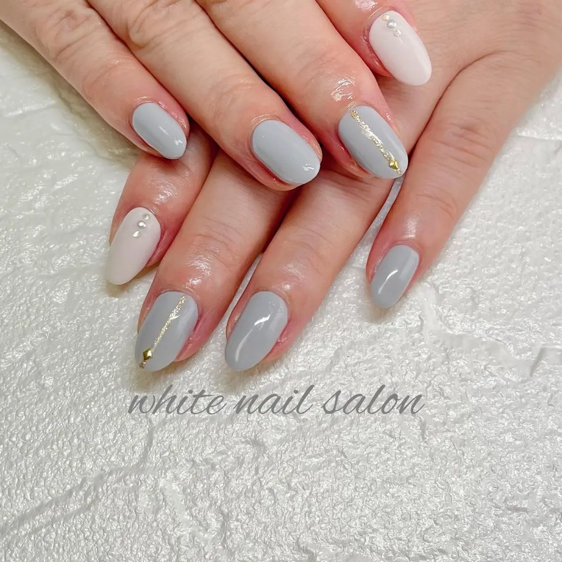 ネイル フットネイル ジェルネイル ハードジェル ラメ(グリッター) 持ち込み ハンドネイル white nail salonのネイルデザイン