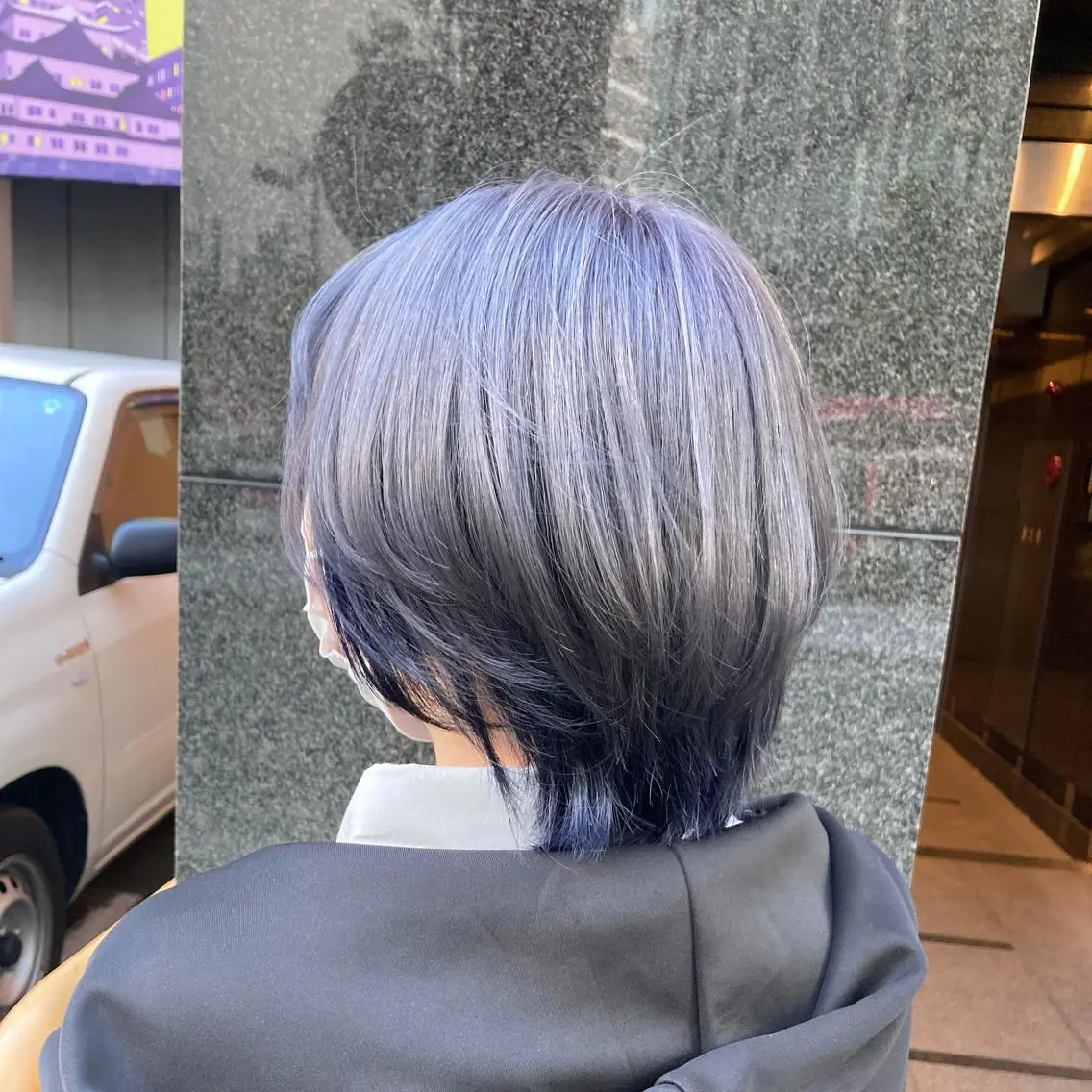 ショート カラー ブリーチ ヘアカラー ピンクカラー🎀 米津 美佑のヘアスタイル