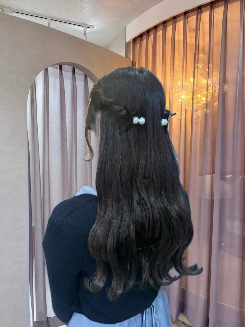 ロング ヘアアレンジ ヘアセット 🎀髪質改善/艶カラ ー/大宮/そら🎀のヘアスタイル