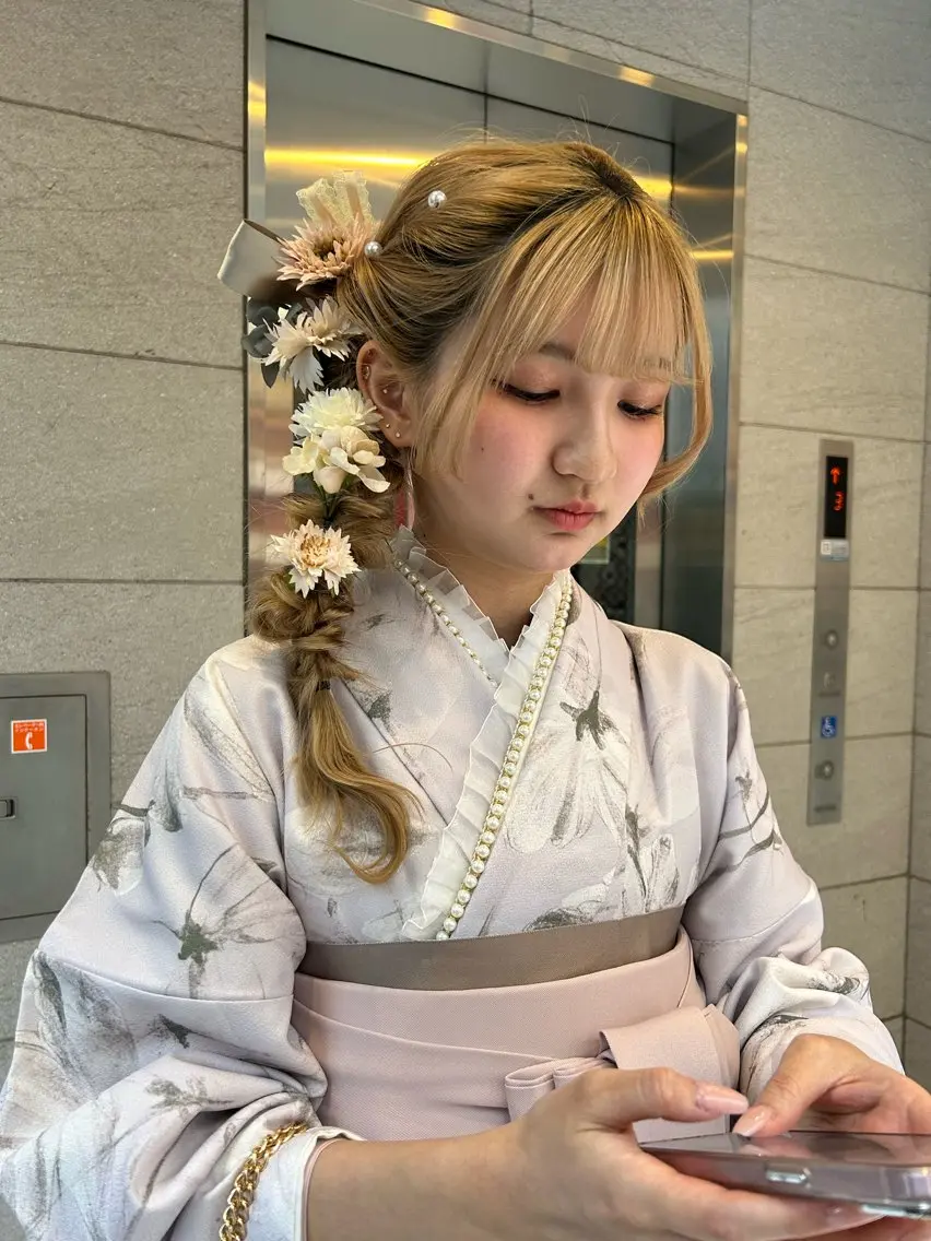 ヘアアレンジ ヘアセット 🎀ヘアセット透明感 /REINA🎀のヘアスタイル