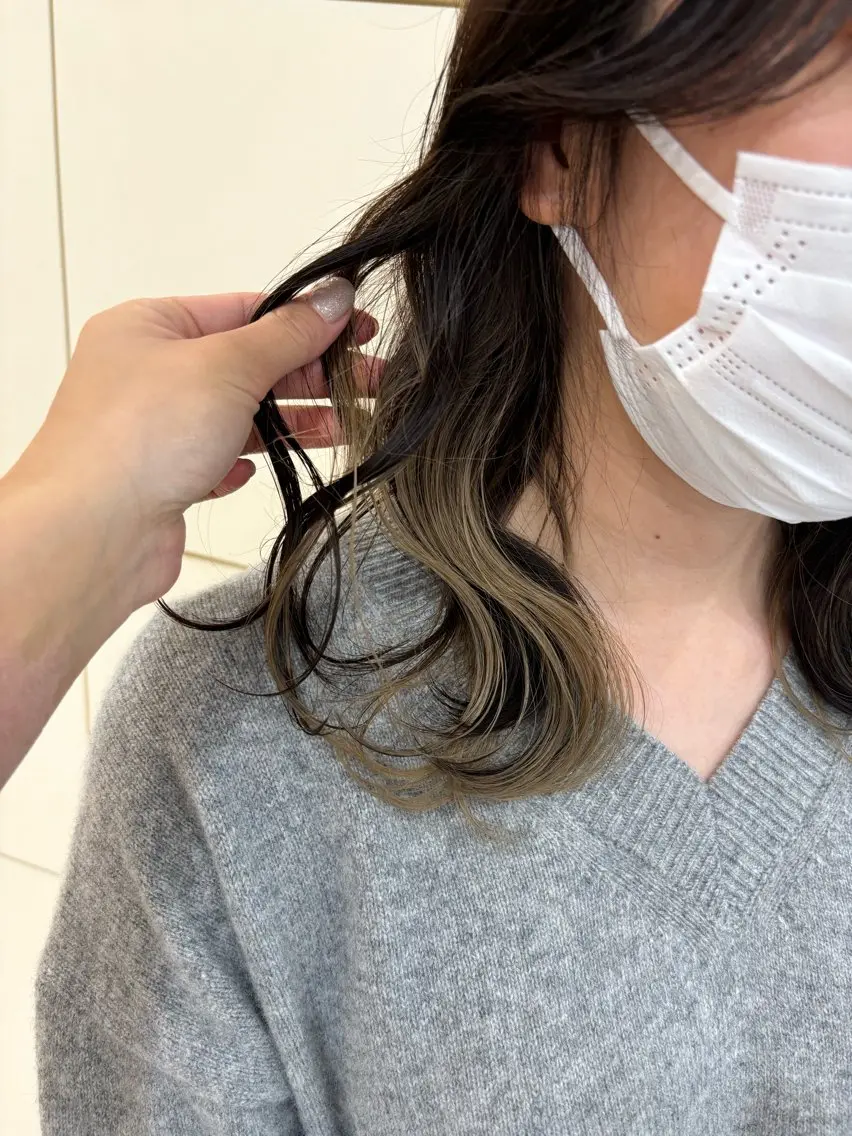 ミディアム カラー デザインカラー インナーカラー ヘアカラー 田野倉NEXT店 美髪ニストのヘアスタイル