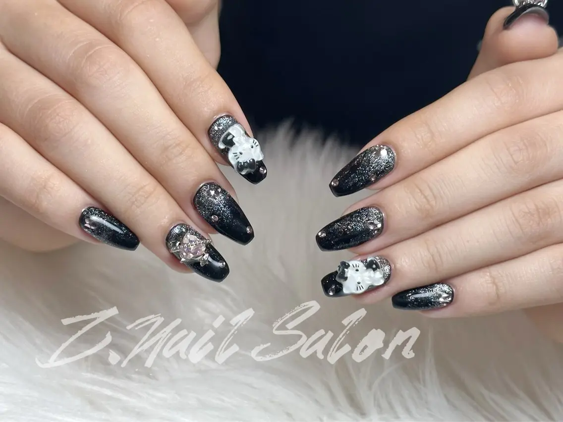ネイル 長さ出し フットネイル フレンチネイル ジェルネイル ガラスフレンチ ハンドネイル Z.Nail Salonのネイルデザイン