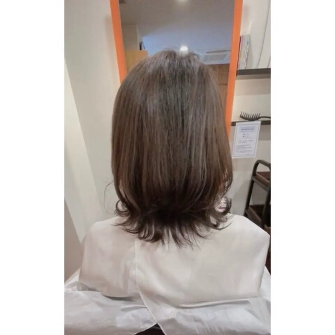 ミディアム カット 南條 しほのヘアスタイル