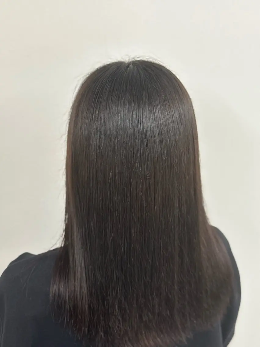 ロング りきと🦋河原町 縮毛矯正/艶カラーのヘアスタイル
