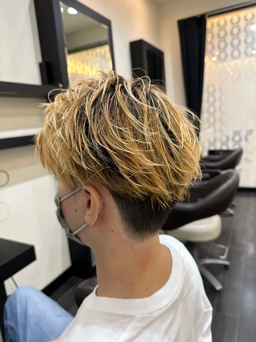 メンズ ナチュラルヘア 神田一瑳のヘアスタイル