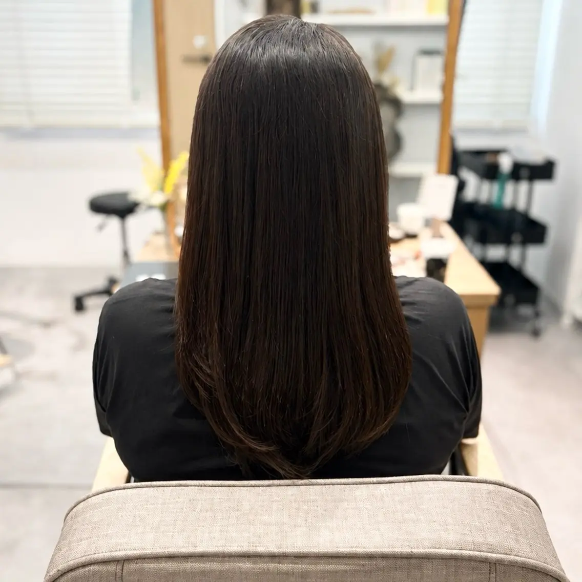 セミロング カラー トリートメント ヘアカラー トリートメント ヘッドスパ 🫧西野 杏🫧のヘアスタイル