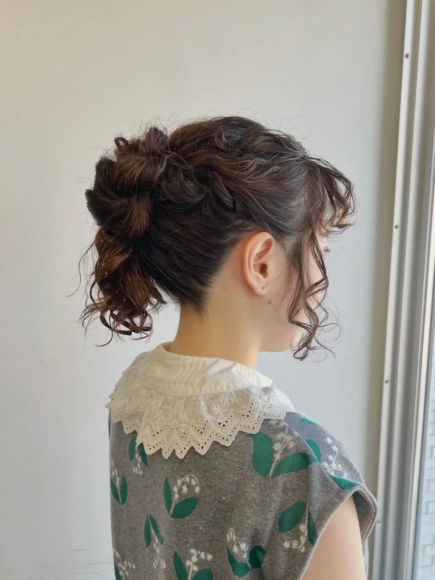 ロング ヘアアレンジ 結婚式・ブライダル ヘアセット 土田かほ/本日🈳 ヘアセットのヘアスタイル