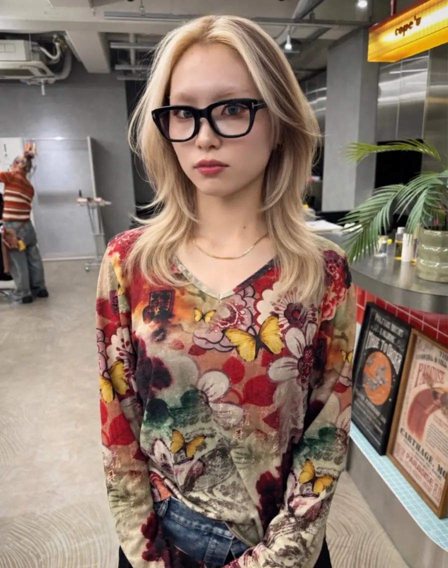 ミディアム カラー カット ヘアカラー トリートメント 💖色落ちまで2度綺 麗なカラー💖ヨシキのヘアスタイル