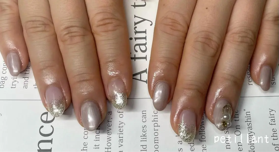 ネイル アートネイル シンプルネイル nail salon petillantのネイルデザイン