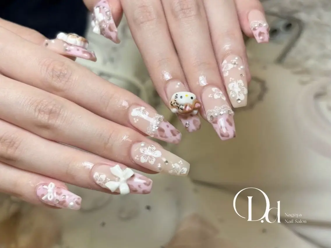 ネイル フットネイル フレンチネイル ジェルネイル ガーリー グラデーション ハンドネイル D.d Nail Moeのネイルデザイン
