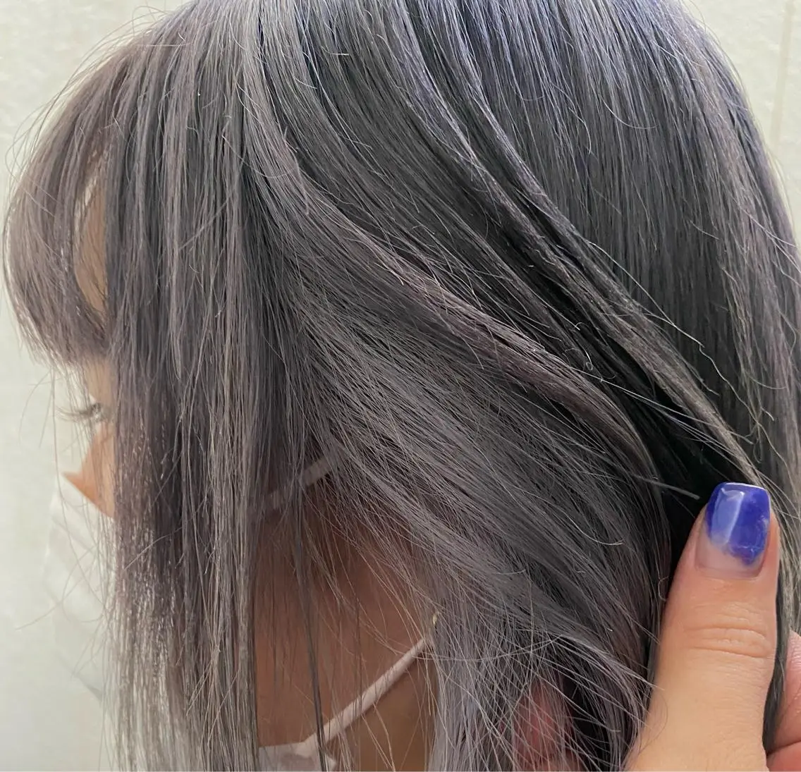 ミディアム カラー ラベンダーカラー ラベンダーグレー 遠藤沙也加 /レイヤーカットのヘアスタイル