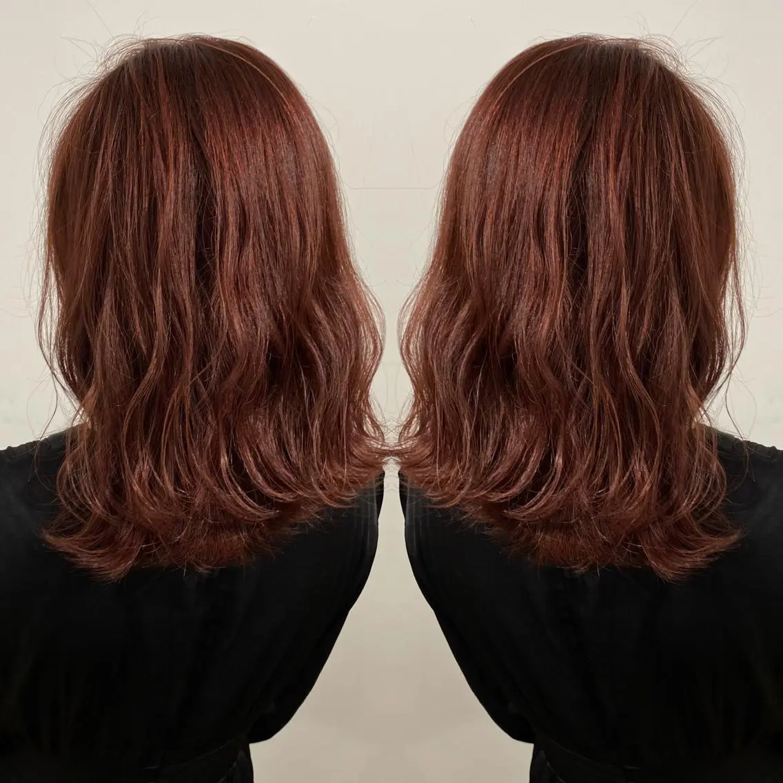 ミディアム カラー ピンクカラー カット ヘアカラー トリートメント ブリーチ特化 梅田本多翔のヘアスタイル