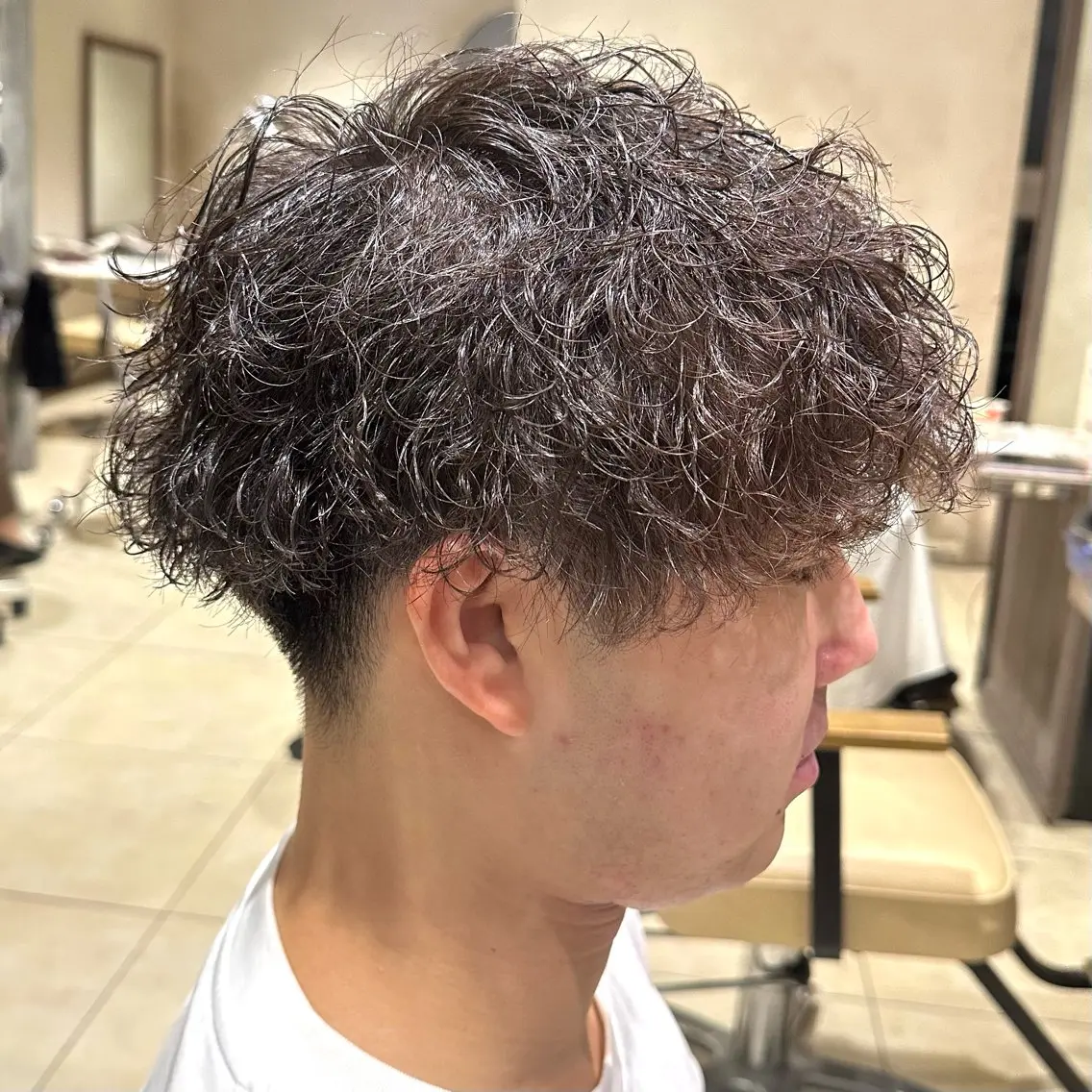 ショート パーマ メンズ カット パーマ トリートメント ヘッドスパ 【tocca茨木】 MOMOKAのヘアスタイル