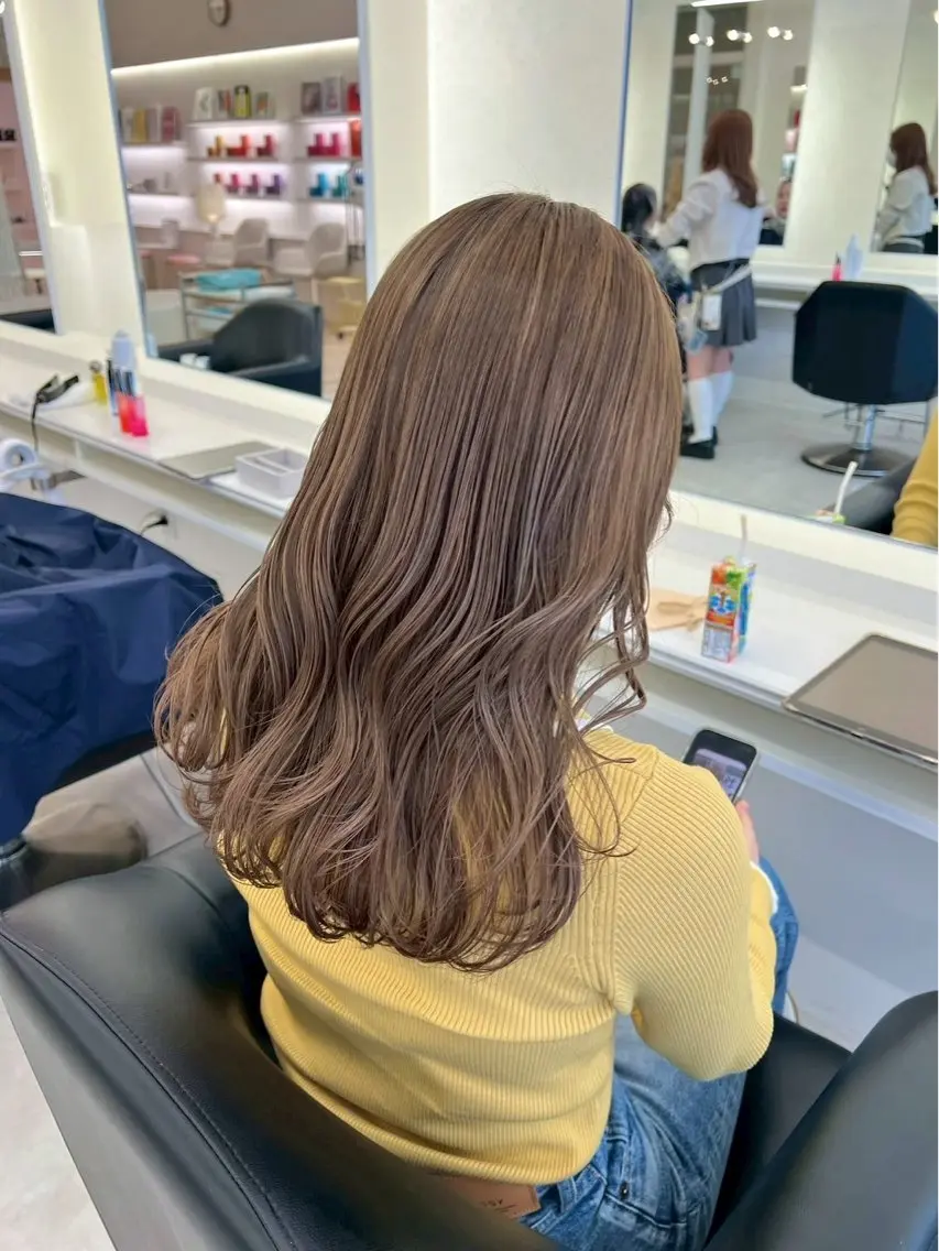 ロング カラー カット ヘアカラー ParveMix🎀 稲垣 詞葉のヘアスタイル