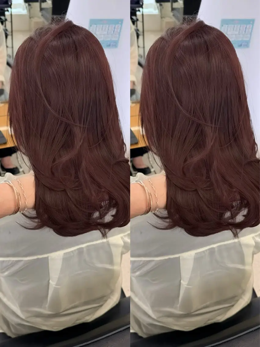 ミディアム カット ヘアカラー トリートメント 清水 健吏/ 髪質改善/レイヤーのヘアスタイル
