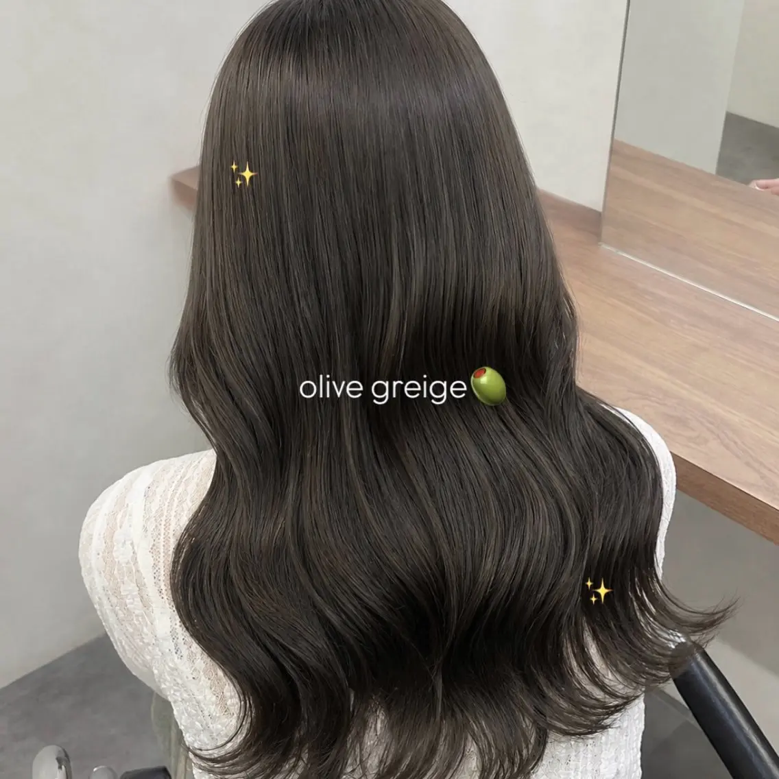 【U30】赤み消しオリーブカラー💚➕treatment付き☆の写真