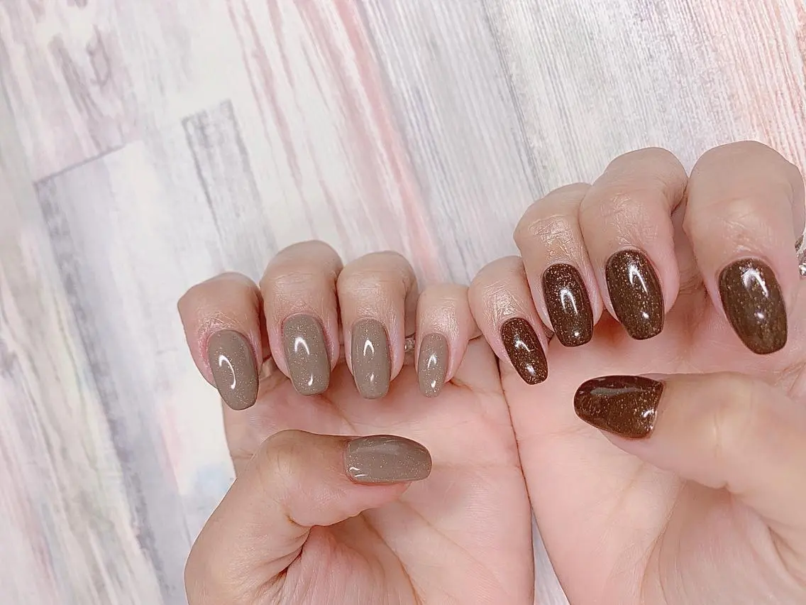 カラー パーマ ヘアアレンジ キッズ ネイル マツエク・マツパ feey ⁑erinaのネイルデザイン