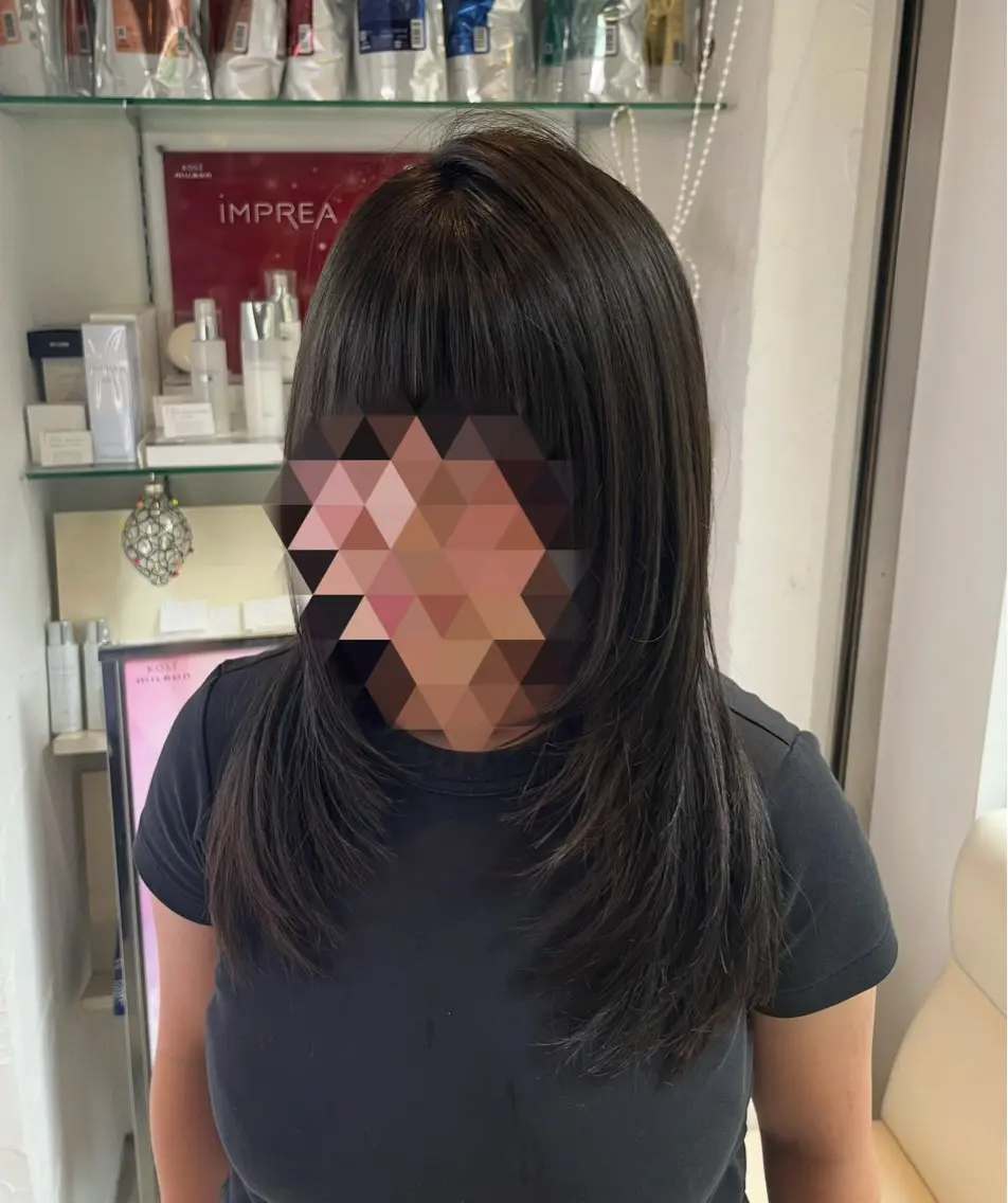 セミロング レイヤーカット カットモデル様募集中 /コトハ🪽🫧のヘアスタイル