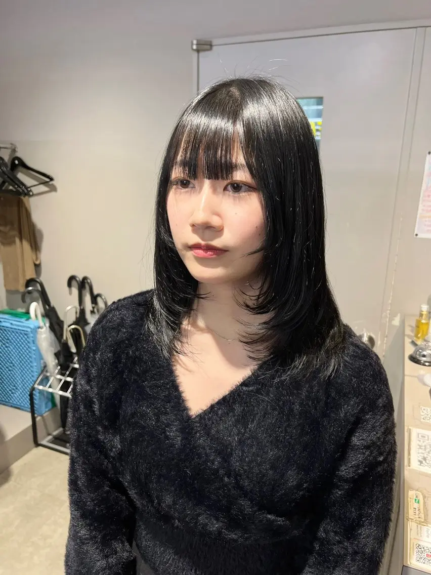 ミディアム カラー パーマ ヘアアレンジ メンズ キッズ 上品＆韓国風 🥀海心🥀のヘアスタイル