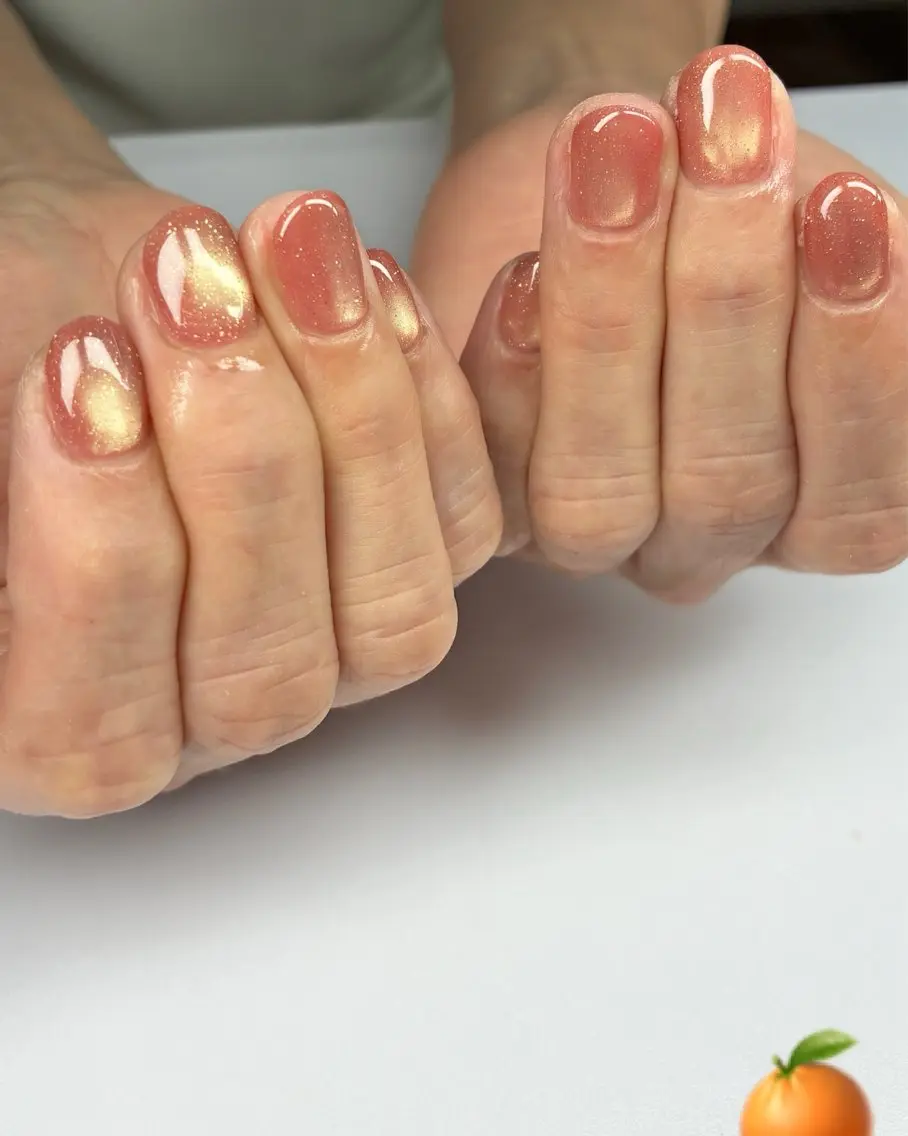 ネイル マグネットネイル ピンク ハンドネイル MIKA 🍊のネイルデザイン