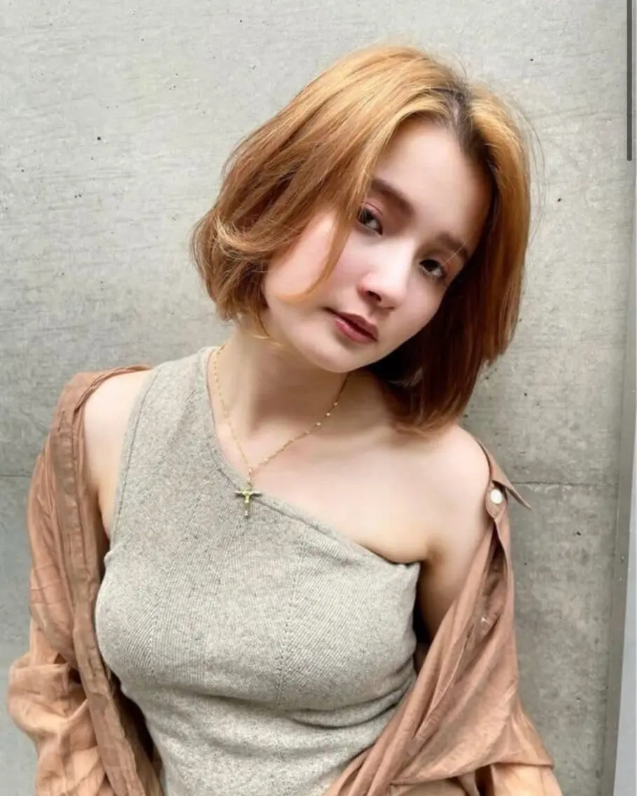 カラー ヘアカラー アイリ🌟艶カラー 💚まつパ/オシャレのヘアスタイル