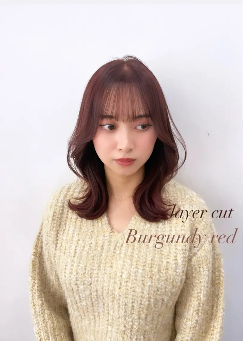 【前髪カット+髪質改善カラー+3ステップトリートメント💎】の写真